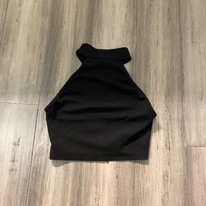 Cropped halter top